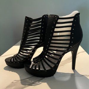 Bar III Women's Epic 2 Caged Platform Heels Size 9